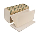 Boardwalk Green Single-Fold Paper Towels, 9" x 10", 100% Recycled, Natural White, 268 Towels Per Pack, Carton Of 15 Packs