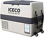 ICECO 2.11 Cu Ft Portable Refrigerator And Freezer, Beige