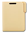 Office Depot® Brand Reinforced Manila Folder With 2 Embossed Fasteners, 1/3-Cut Tabs, Letter Size, Box Of 50