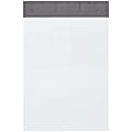 Partners Brand 9" x 12" Poly Mailers, White, Case Of 1,000 Mailers