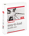 Office Depot® Brand Heavy-Duty Easy-To-Load View 3-Ring Binder, 1 1/2" D-Rings, White 1 thumbnail image