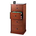 Foremost® Hudson Wood Veneer 4-Drawer File Cabinet, 51 1/2"H x 22"W x 15 3/4"D, Light Cherry 1 thumbnail image