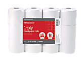 Office Depot® Brand Paper Rolls, 2-1/4" x 150', White, Pack Of 12