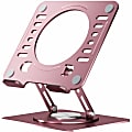 Uncaged Ergonomics Swivel Laptop Stand for Desk - Adjustable Laptop Riser Cooler with 360 Rotation - Up to 15.60" Screen Support - SLSROSEGOLD 1 thumbnail image