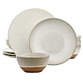 Gibson Elite 12-Piece Dreamweaver Round Earthenware Dinnerware Set, Matte White 1 thumbnail image