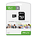 PNY Performance Class 4 microSDHC™ Memory Card, 16GB, P-SDU164-GE 1 thumbnail image