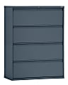 Sandusky® 800 36"W x 19-1/4"D Lateral 4-Drawer File Cabinet, Charcoal