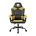 Imperial Adjustable Oversized Vinyl High-Back Office Task Chair, NFL Pittsburgh Steelers, Black/Yellow