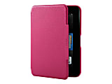 Amazon Carrying Case (Portfolio) for 7" Tablet PC - Fuchsia - Leather - Textured - 5.6" Height x 7.8" Width x 0.6" Depth