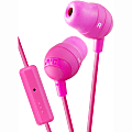 JVC Marshmallow HA-FR37-P Earset - Stereo - Wired - 16 Ohm - 8 Hz - 20 kHz - Earbud - Binaural - In-ear - 3.94 ft Cable - Pink