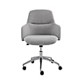 Eurostyle Minna Commercial Office Chair, Light Gray/Silver