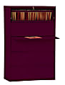 Sandusky® 800 36"W x 19-1/4"D Lateral 5-Drawer File Cabinet, Burgundy