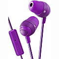 JVC Marshmallow HA-FR37-V Earset - Stereo - Wired - 16 Ohm - 8 Hz - 20 kHz - Earbud - Binaural - In-ear - 3.94 ft Cable - Violet