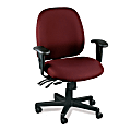 Raynor® Eurotech 4x4 V49802A Mid-Back Multifunction Manager Chair, 43 1/2"H x 29 1/2"W x 26"D, Burgundy Ratio Port Fabric