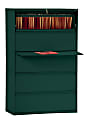 Sandusky® 800 36"W x 19-1/4"D Lateral 5-Drawer File Cabinet, Forest Green