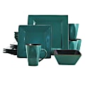 Gibson Elite Kiesling 16-Piece Dinnerware Set, Blue