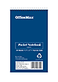OfficeMax Pocket Memo Book, 3" x 5", Top Bound, Narrow Rule, 50 Sheets, Assorted Color Covers 1 thumbnail image