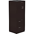 Lorell® Essentials 66" Tall Storage Cabinet, Espresso