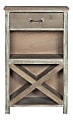 Powell® Home Fashions Scrofano 1-Drawer Cabinet, 32-7/8"H x 19-5/8"W x 14-3/8"D, Distressed Brown