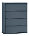 Sandusky® 800 42"W x 19-1/4"D Lateral 4-Drawer File Cabinet, Charcoal 1 thumbnail image