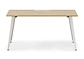 Branch Furniture Office Desk, 60" x 30", Woodgrain/White 1 thumbnail image