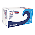 Boardwalk Disposable Powder-Free Latex Exam Gloves, Large, Natural, Box Of 100 Gloves