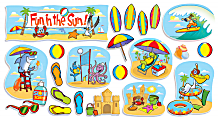 Scholastic Teacher's Friend Fun In the Sun Bulletin Board Set, Pre-K - Grade 5 1 thumbnail image