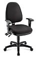 WorkPro® Patriot Multifunction Ergonomic Fabric Task Chair, Black, BIFMA Compliant