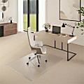 ES ROBBINS Everlife Chairmat - Chair, Home, Office, Medium Pile Carpet - 46" Width x 60" Depth - Rectangular - Vinyl - Clear - 1 Each 1 thumbnail image