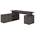 Bush Business Furniture 72"W Jamestown L-Shaped Corner Desk With Drawers, Storm Gray, Standard Delivery 1 thumbnail image