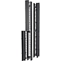 Eaton Single-Sided Cable Manager for Two Post Rack - Cable Manager - Black