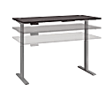 Bush Business Furniture Move 60 Series Electric 72"W x 30"D Height Adjustable Standing Desk, Storm Gray/Cool Gray Metallic, Standard Delivery