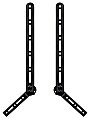 Mount-It! MI-SB41 Sound Bar Wall Mounting Bracket, 20"H x 1-7/16"W x 1/2"D, Black 1 thumbnail image