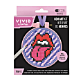 Vivid by Brea Reese® Mini Hoop Gem Art Kit, Rock ‘n’ Roll Lips, 3-1/2" 1 thumbnail image