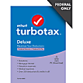 TurboTax Desktop Deluxe 2020 Federal Only Efile (Windows)