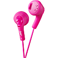 JVC Gumy HA-F160 Earphone - Stereo - Pink - Mini-phone (3.5mm) - Wired - 16 Ohm - 15 Hz 20 kHz - Earbud - Binaural - Outer-ear - 3.28 ft Cable 1 thumbnail image