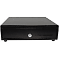 APG Cash Drawer Vasario 1313 Cash Drawer - 4 Bill - 4 Coin - 1 Media Slot - 4 Lock PositionPrinter Driven - Plastic - Black - 3.9"x13.1"x 13.1" Depth 1 thumbnail image