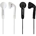 Koss KE7 Earbuds - Stereo - Mini-phone (3.5mm) - Wired - 16 Ohm - 60 Hz to 20 kHz - Earbud - Binaural - In-ear - 4 ft Cable - Black, White - 2 1 thumbnail image