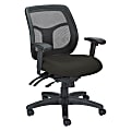 Raynor® Eurotech Apollo VMFT9450 Mid-Back Multifunction Manager Chair, 39 1/2"H x 26"W x 20"D, Dark Gray Quattro Granite Fabric