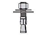 Cooper B-Line - Rack mounting anchor - clear zinc (pack of 4) 1 thumbnail image