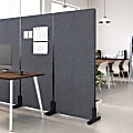 Bush Business Furniture Freestanding Privacy Screen, Polyester, 34"W, Cool Charcoal, Standard Delivery, PSP234CL03 1 thumbnail image