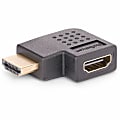 StarTech.com Right Angle HDMI 2.0 Adapter, Male to Female, Horizontal 90-Degree Angled HDMI Port Saver, 4K 60Hz, High Speed HDMI Connector Extension 1 thumbnail image