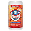 Clorox® Scentiva™ Bleach Free Disinfecting Wipes, Hawaiian Sunshine Scent, Tub Of 70 Wipes