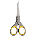 Westcott® High Performance Titanium Bonded Scissors, 5", Pointed, Gray/Yellow