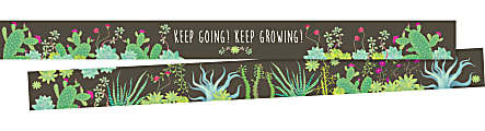 Barker Creek Double-Sided Borders, 3" x 35", Prickles, 12 Strips Per Pack, Set Of 6 Packs
