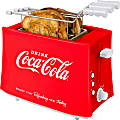 Nostalgia Electrics Coca-Cola® Grilled Cheese Toaster With Easy-Clean Toaster Baskets, Red