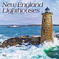2025 BrownTrout New England Lighthouses Monthly Plastic-Free Square Wall Calendar, 12"x12", America Regional, January to December 2025, 9781975475093 1 thumbnail image