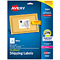 Avery® TrueBlock® Shipping Labels With Sure Feed® Technology, 5264, Rectangle, 3 1/3" x 4", White, Pack Of 150