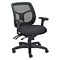 Raynor® Eurotech Apollo VMFT9450 Mid-Back Multifunction Manager Chair, 39 1/2"H x 26"W x 20"D, Blue Circuit Danube Fabric
