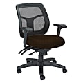 Raynor® Eurotech Apollo VMFT9450 Mid-Back Multifunction Manager Chair, 39 1/2"H x 26"W x 20"D, Black Circuit Domino Fabric